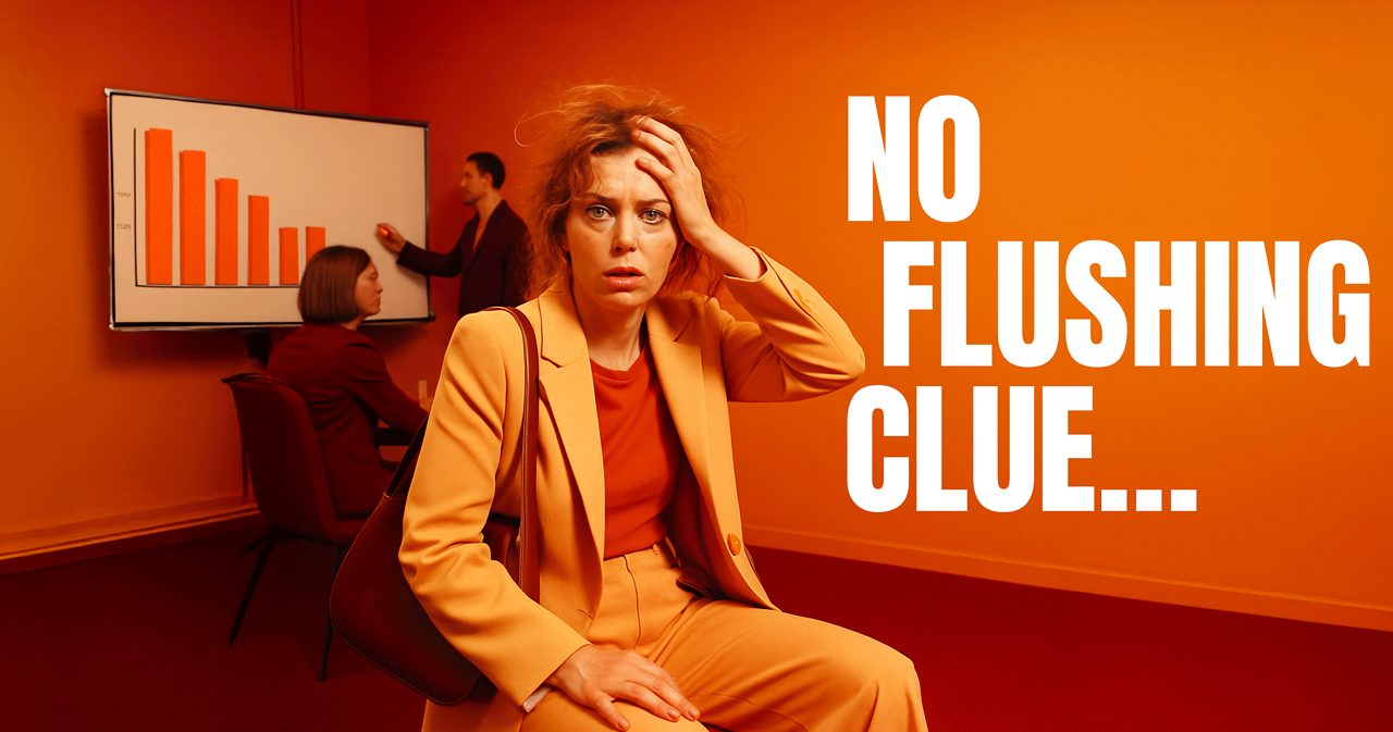 No flushing clue banner