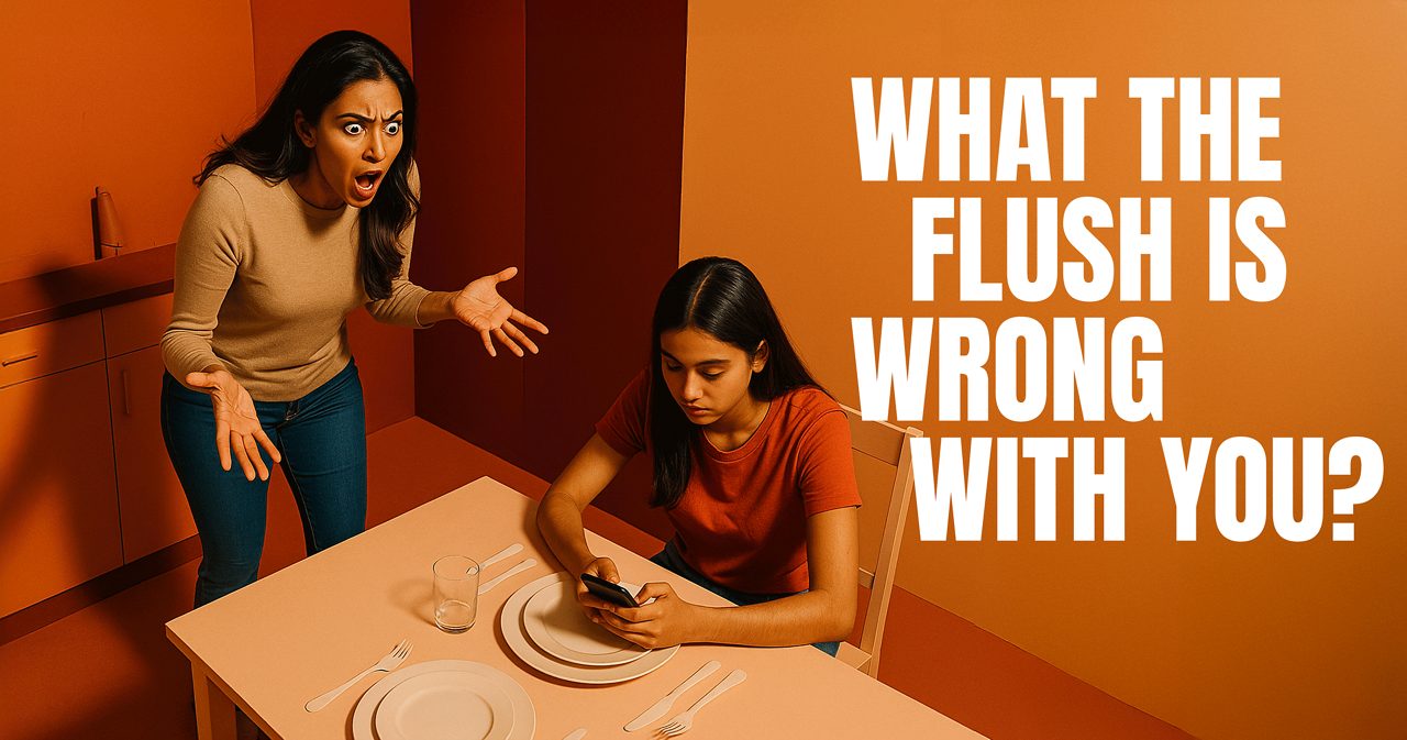 What the flush is wrong with you banner