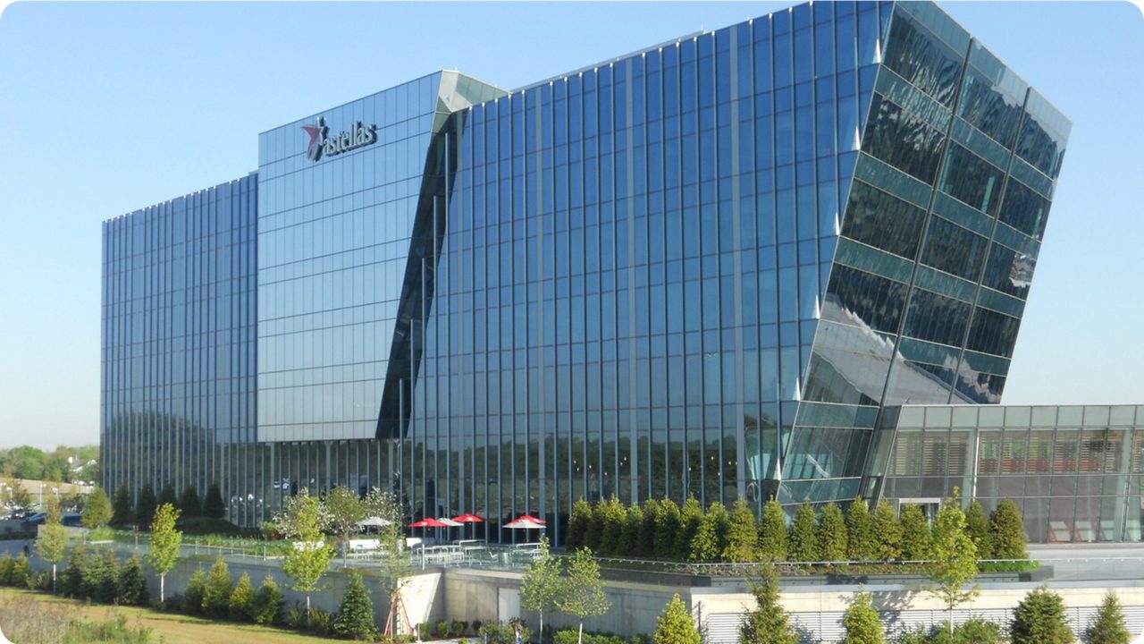 Exterior view of Astellas’ U.S. regional headquarters, supporting corporate operations and engagement across North America.