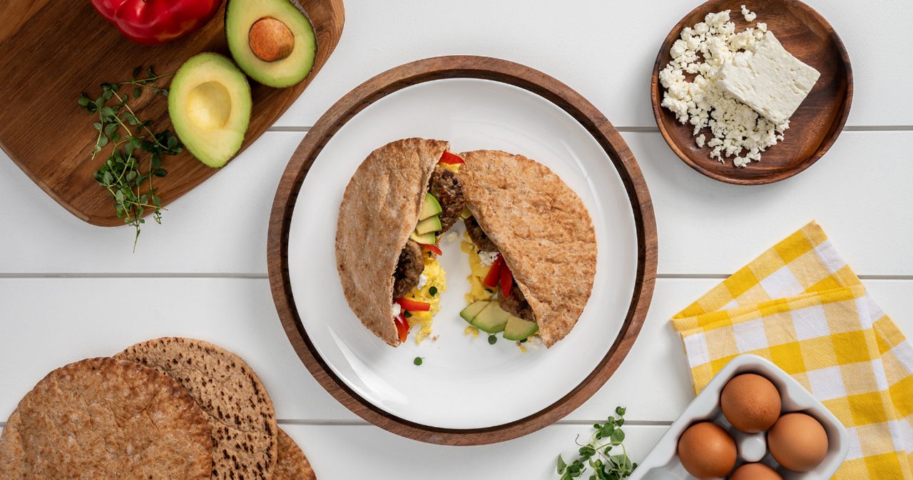 Image of Avocado Pita Breakfast Sandwich