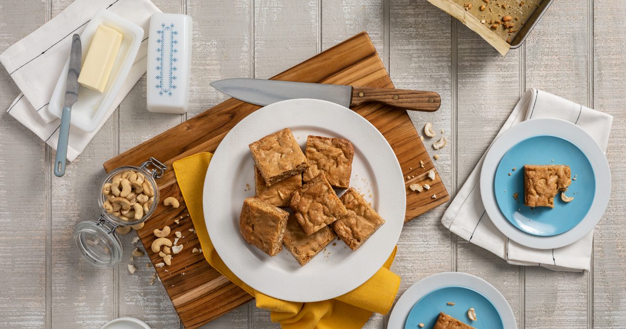 Image of Brown-Butter Cashew Blondies