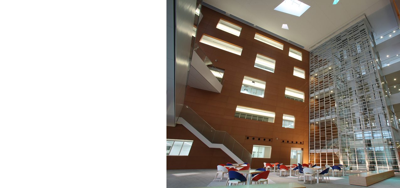 Interior of the Astellas Tsukuba office, part of its global operations across 70+ countries.
