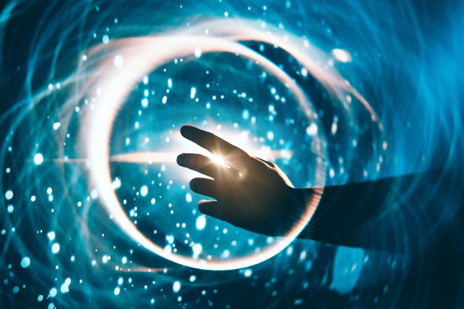 An executive reviews interactive financial data as part of Astellas’ Q3 FY2024 performance reporting.