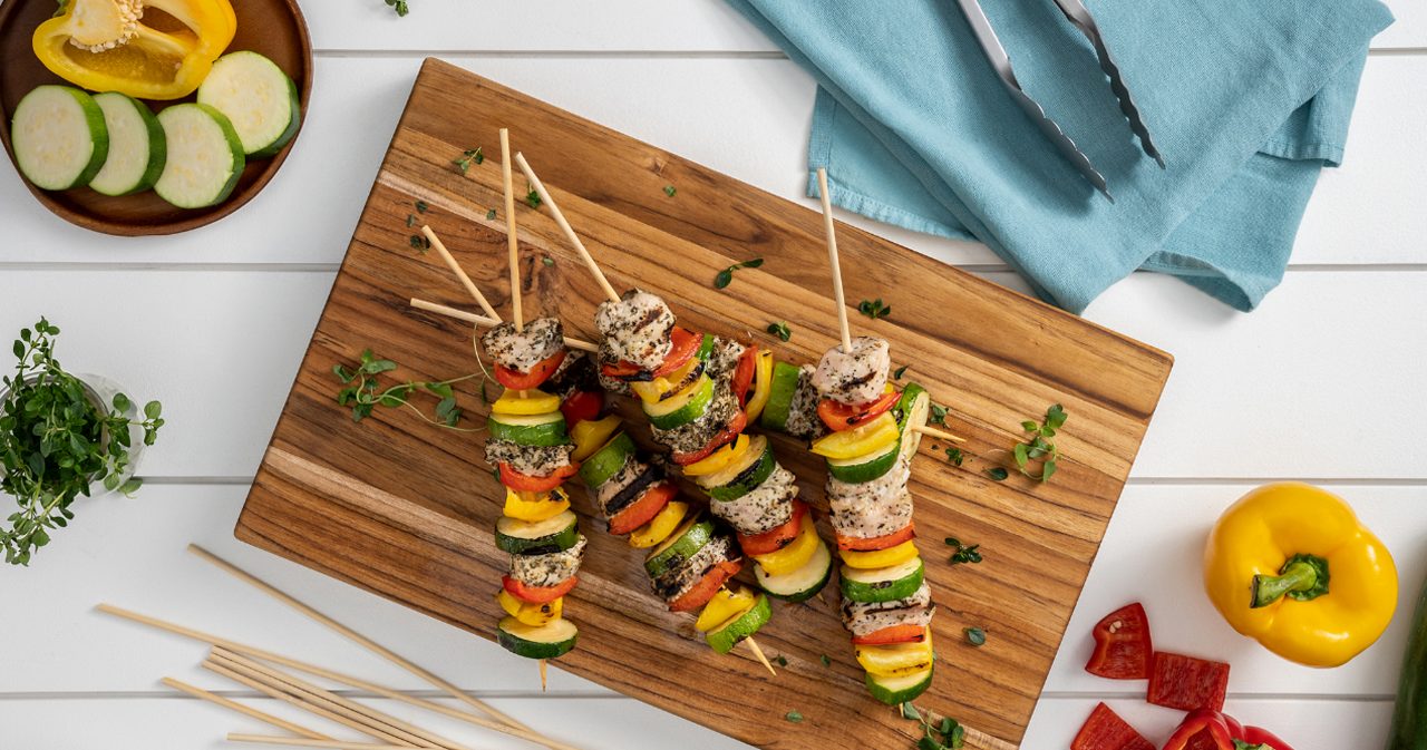 Image of Grilled Italian Chicken Kabobs