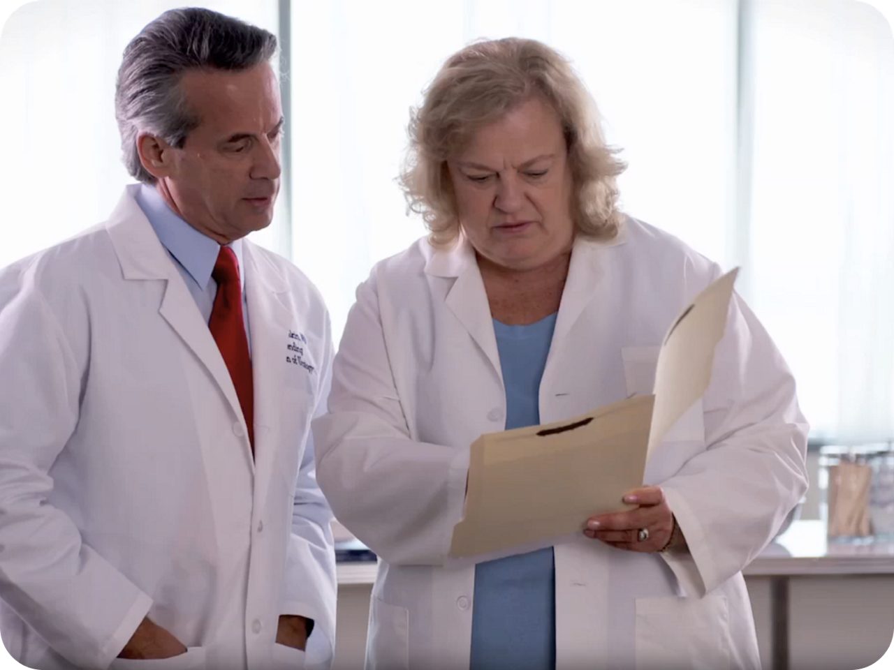 Image of Nurse Practitioner Diane Newman and Dr. David Stastkin