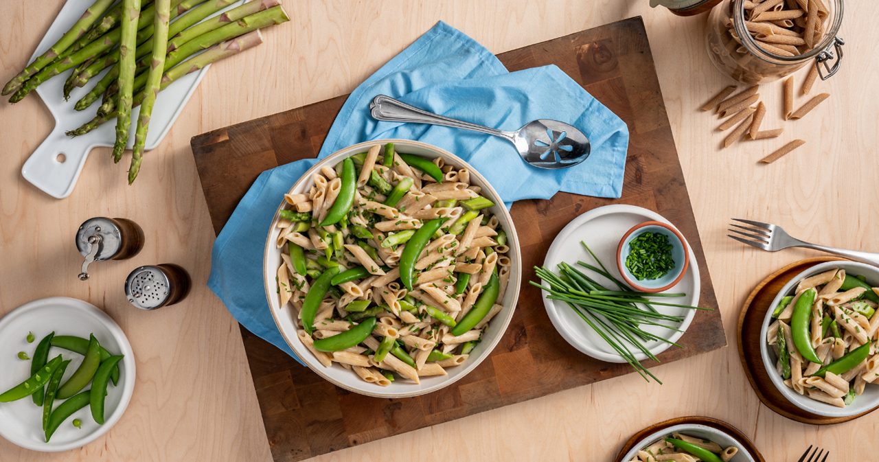 Image of Penne with Asparagus & Snap Peas