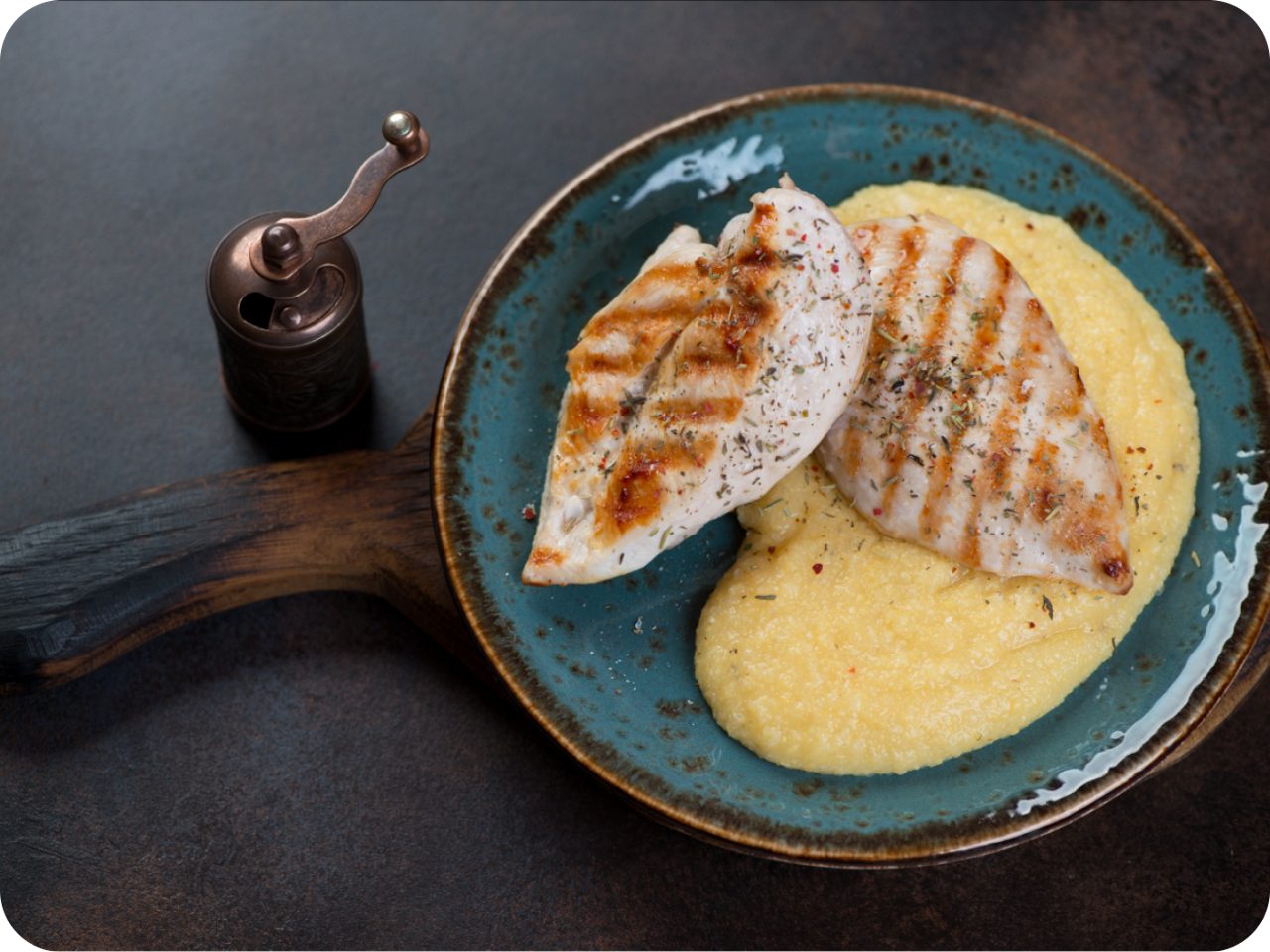 Image of Low-fat Parmesan Chicken & Polenta