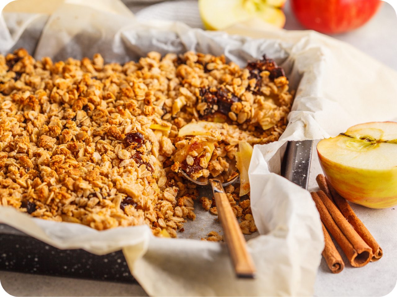 Image of Fat-free Apple Crumb Dessert