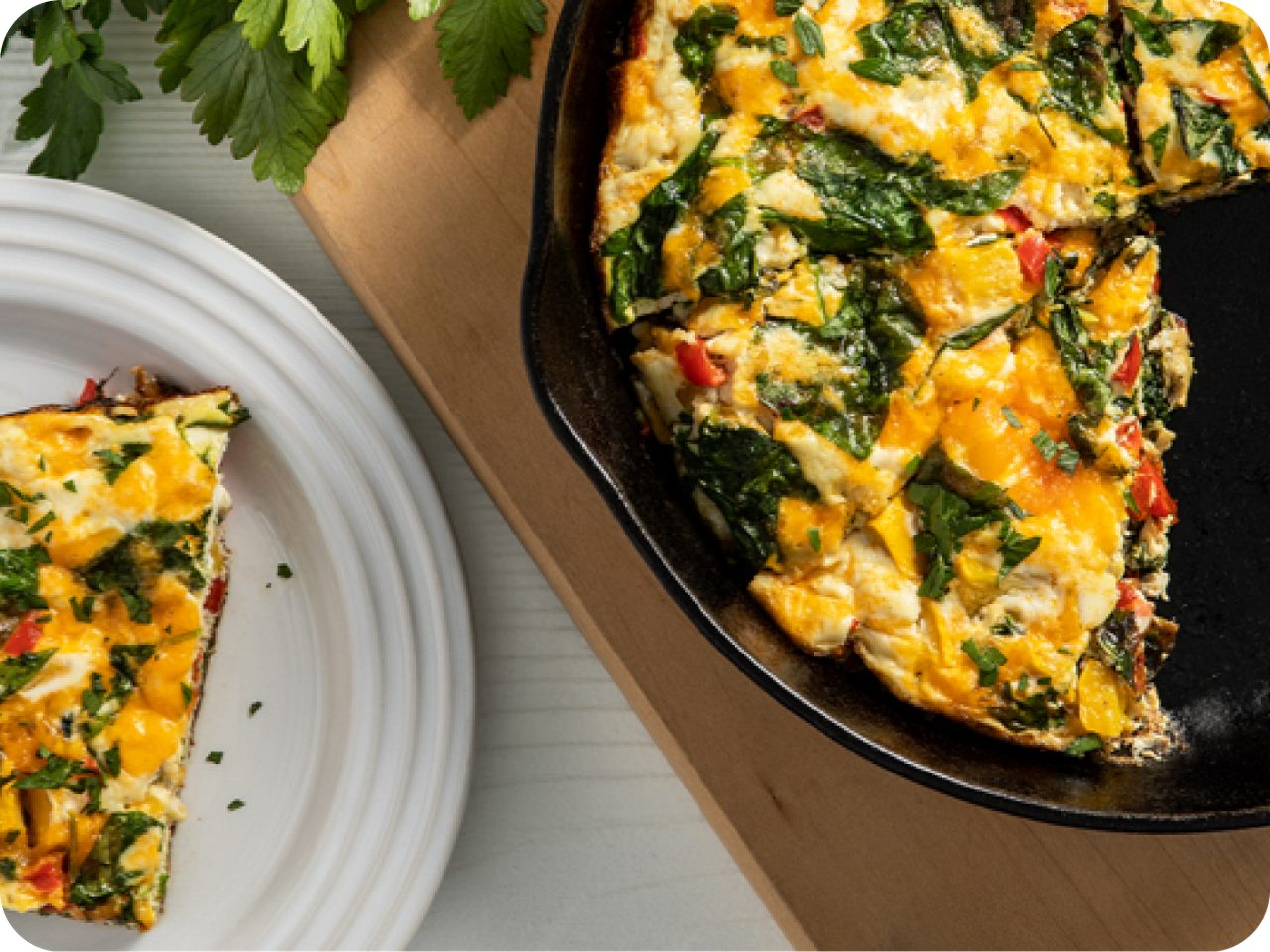 Image of Egg White, Squash & Spinach Frittata
