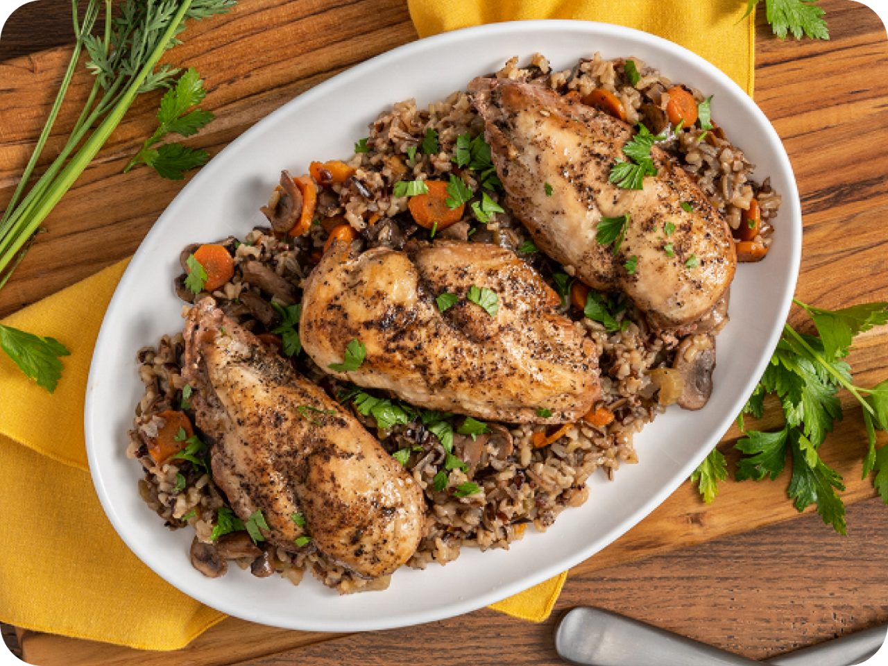 Image of Slow Cooker Chicken with Wild Rice & Vegetables