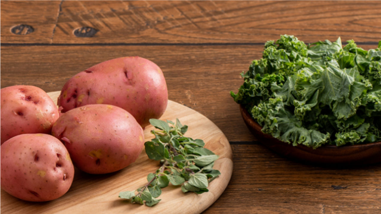 Image of a cup of red-skin potatoes