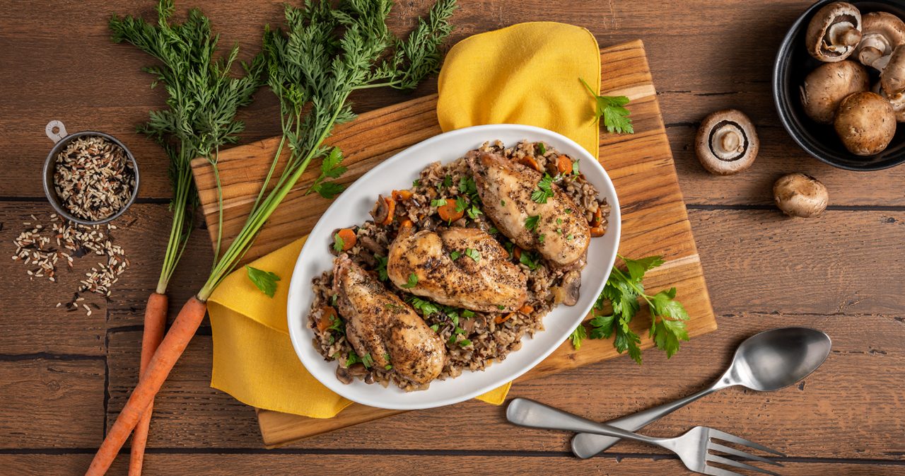 Image of Slow Cooker Chicken with Wild Rice & Vegetables